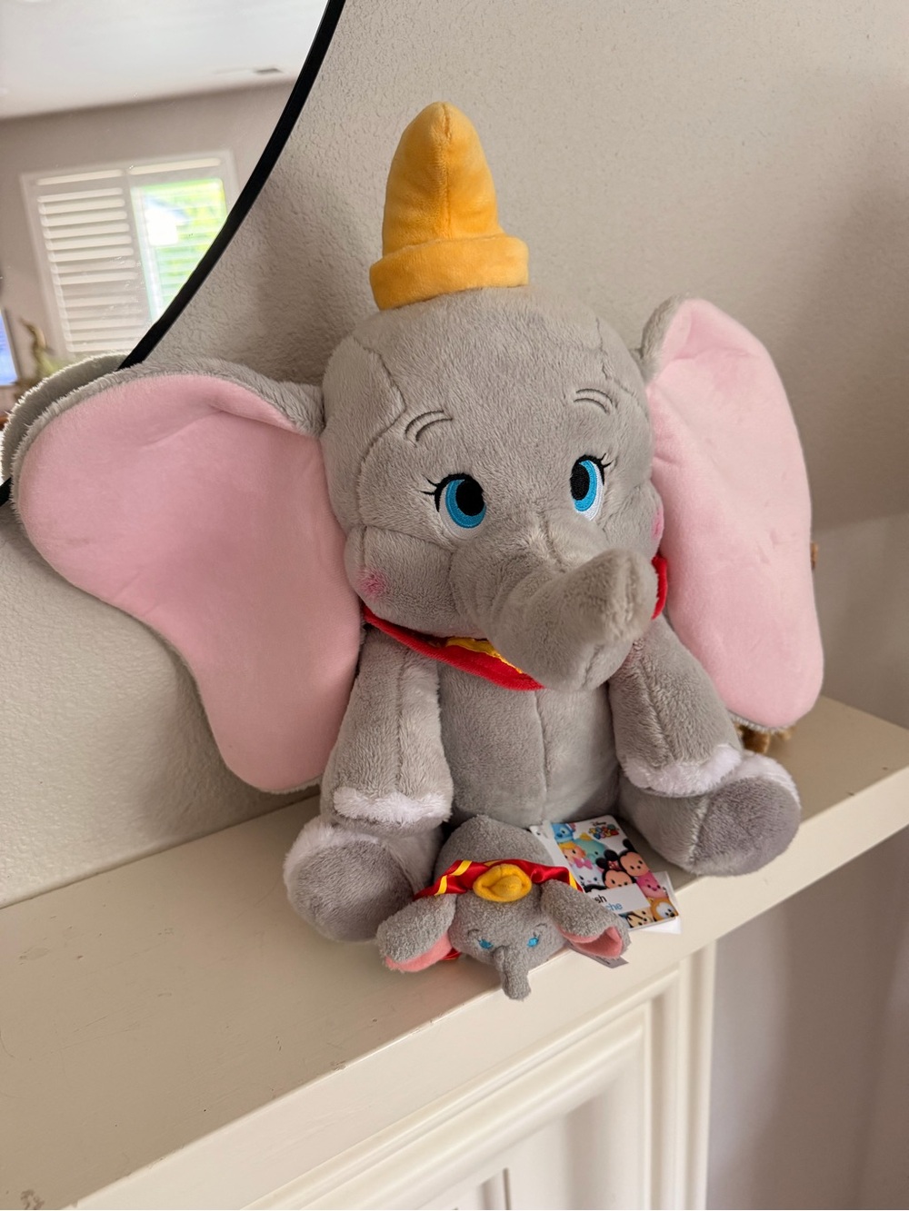 NEW Disney Dumbo Plush Bundle Large Dumbo + Mini Tsum Tsum Plush